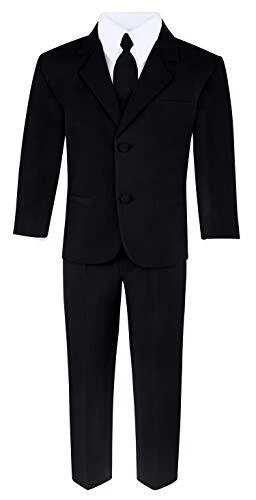 S.H. Churchill & Co. Boys 6-Piece Suit Set - Includes Suit Jacket, Dress Pants,