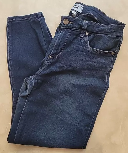 Paige Verdugo Crop Womens Jeans Size 30 Cartman denim blue stretch
