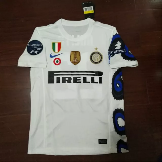 MAGLIA JERSEY INTER AWAY 2010 2011 TRIPLETE MILITO ZANETTI