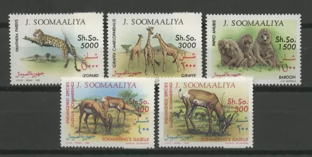 Tiere, Animals - Somalia - 5 Werte ** MNH 1992 Teilsatz