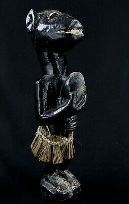 Art African - Figure Ape-Like Family Monkey Mbotumbo Baoulé - 37,5 CMS