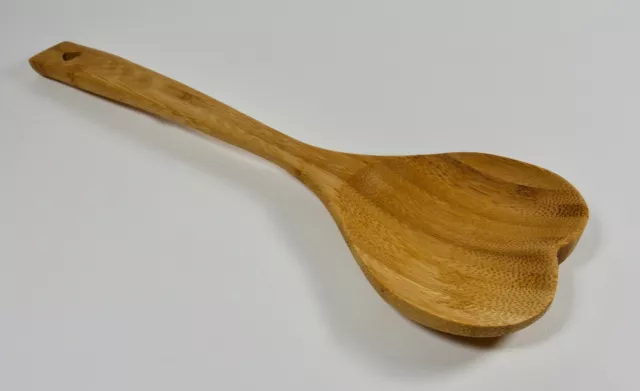 100% Natural Environmentally Friendly Bamboo Cooking Spoon Heart Shape