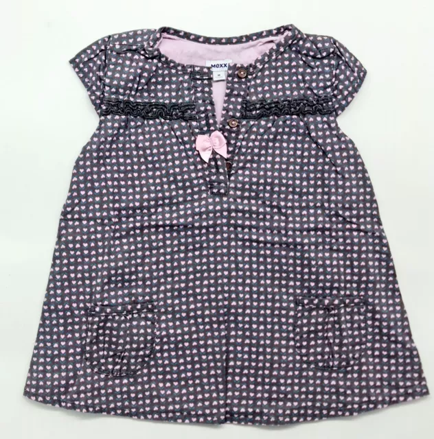 Mignon Original Bébé Cœur Robe De Mexx Taille 6-9M 68