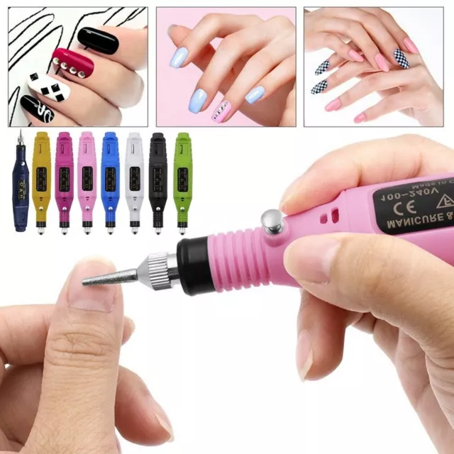 Ponceuse Perceuse à Ongles électrique avec Ensemble Fraises pour Manucure Lime