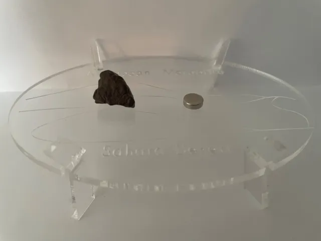 Meteorite Size 4+Engraved Acrylic Stand Collectable & Historic Pocket Money Gift