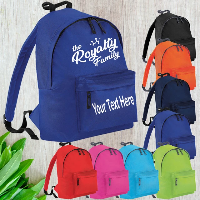 The Royalty Family Kids Personalised Bagpack Youtuber Vlogger Boys Girls Bag