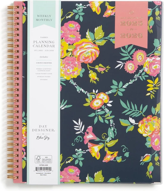 DAY DESIGNER 2025-2026 Weekly and Monthly Academic Year Planner