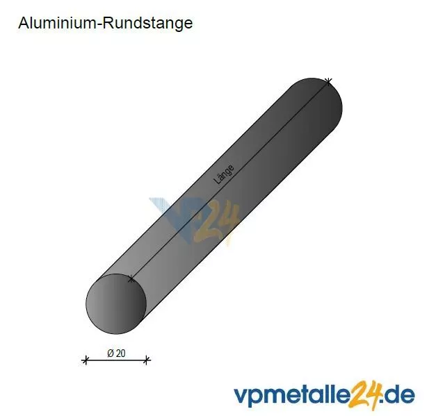 Aluminium Rund aus AlCuMgPb Alu Rundmaterial Stange Rundstange Stab Ø 8-120 mm 3