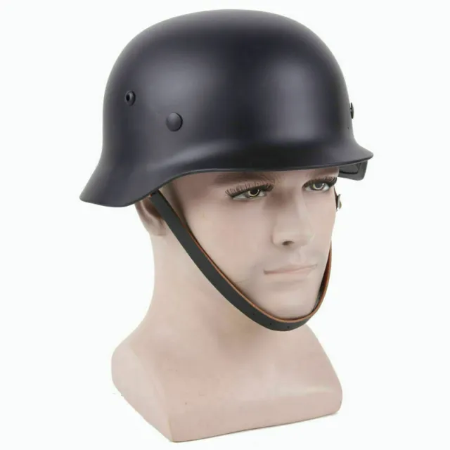 WW2 WWII German Elite Army Gear WH Army M35 M1935 Steel Helmet Black 2