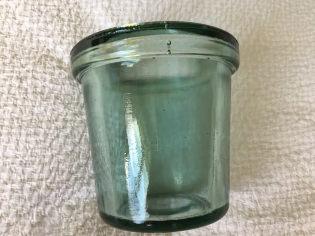 Vintage green glass jelly mould