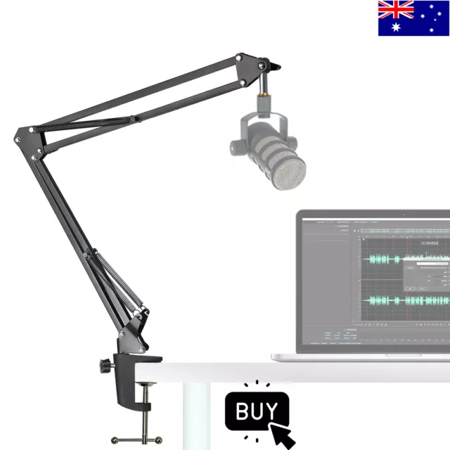 Rode Podmic Mic Stand, Adjustable Microphone Boom Arm for Rode podmic Mic -AU