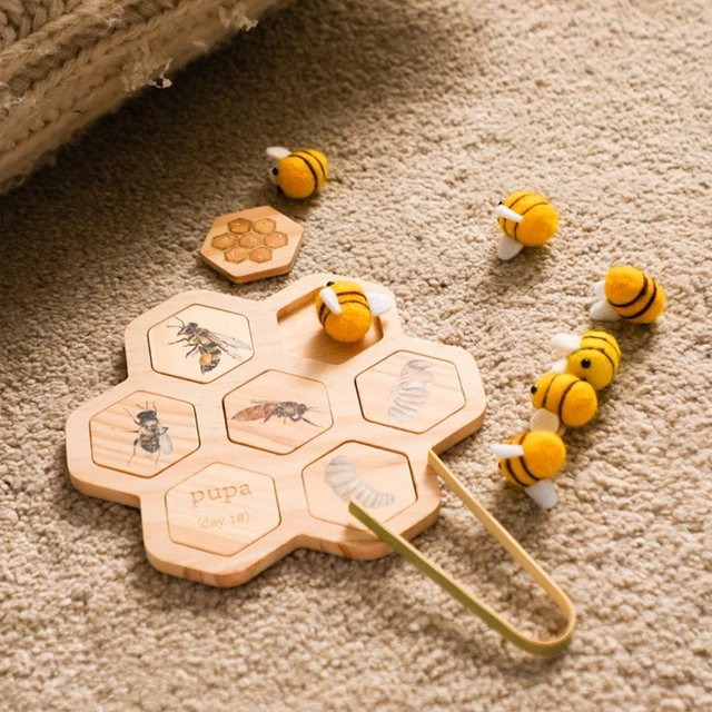 Tooky Toy Labyrinthe à Perles – Jeu De Concentration Et Motricité – En Bois – Dès 2 Ans