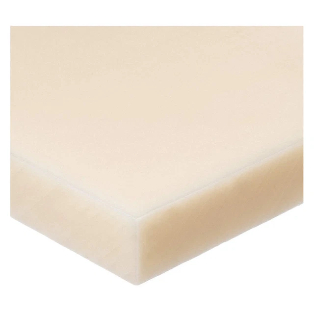 GRAINGER APPROVED BULK-PS-NYL-311 Rectangle,Nylon6/6,3"x48",1"T,OffWht,Opq