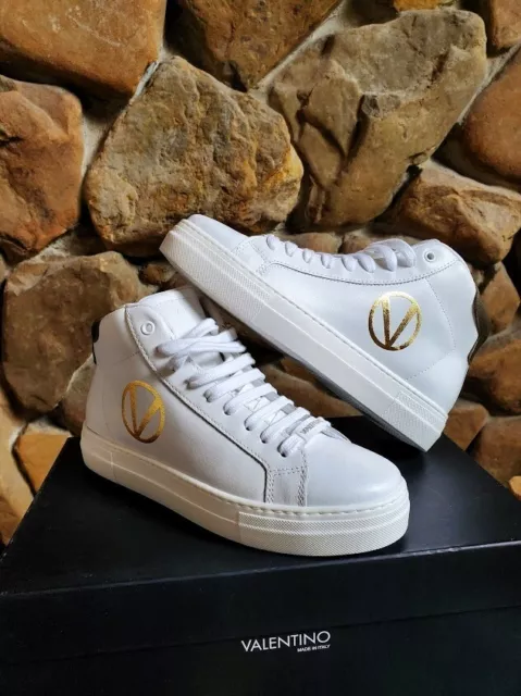 Valentino By Mario Valentino White Sneakers – Retro Designer Wear