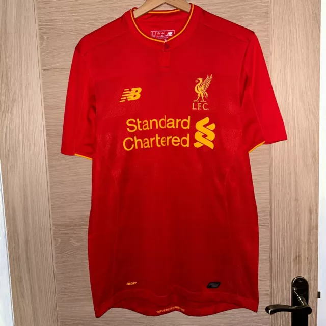 New Balance Liverpool FC Fußballtrikot rotes Shirt 2016-17 Heimset Medium M