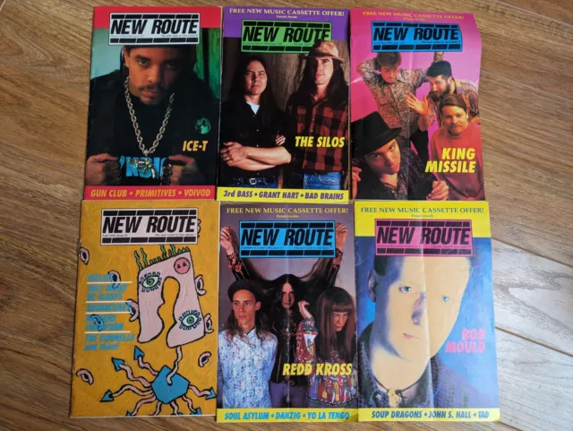 Lot Of 10 New Route Magazines 1999/91 Ice-T Soundgarden Smashing Pumpkins Ride