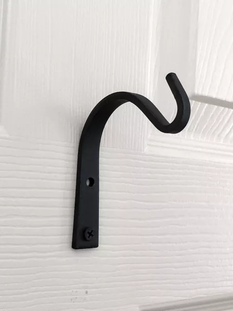 Amish forged wrought iron small Arch Hook - Strong handcrafted metal hanger