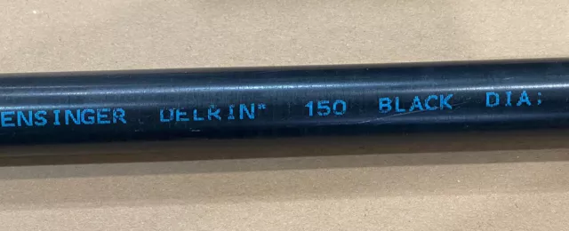 Delrin - Acetal Plastic Round Rod 7/8" Diameter x 13” Length - Black Color