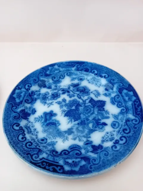 Piatto Japon Societa' Ceramica Laveno blu