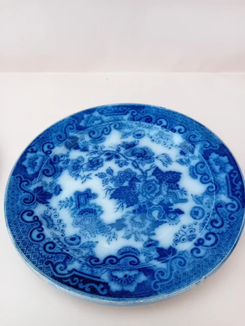 Piatto Japon Societa' Ceramica Laveno blu
