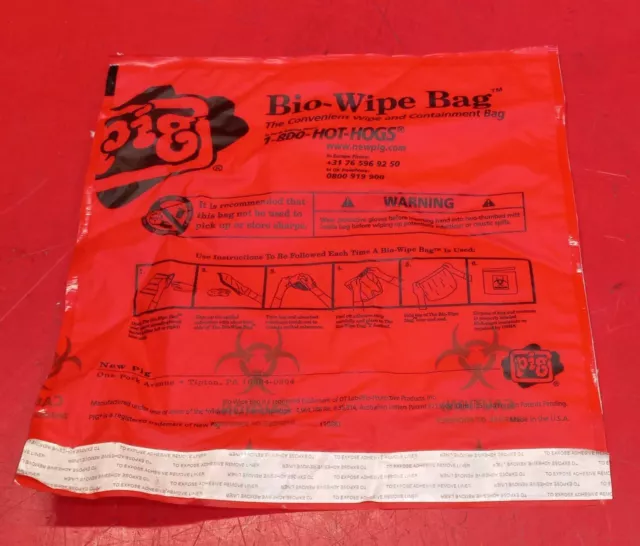Bolsas de limpieza biológica DT Labs 11-1/2""x 12"" (Caja de 10)