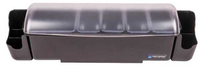 San Jamar BD4005S The Dome Garnish Center with Caddies