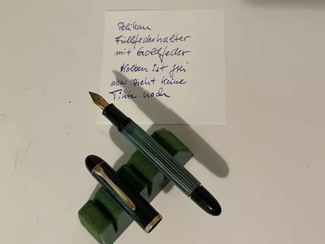 FÜLLFEDERHALTER Pelikan 140  gestreift Goldfeder 14K 585  Füller