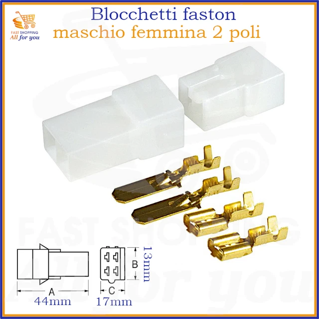 50 Connettori Rapidi Piggyback Maschio/Femmina | Per Fili - Foto 6