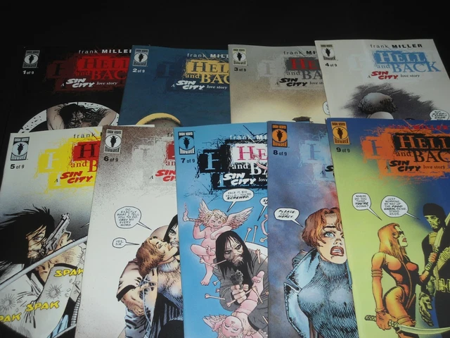 SIN CITY,HELL AND BACK #1,2,3,4,5,6,7,8,9  NM-(1999.DARK HORSE) by Frank Miller