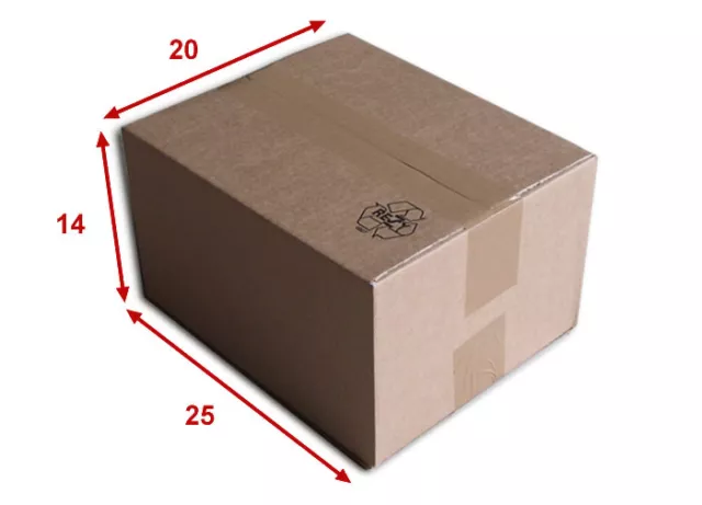 50 boîtes emballages cartons  n° 22   - 250x200x140 mm - simple cannelure