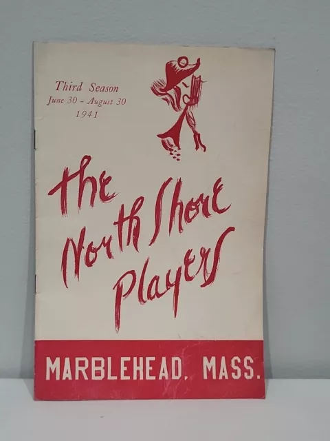 The North Shore Players Marblehead, MA 1941 Theater Program Tallulah Bankhead