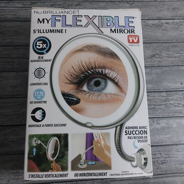 My Flexible Illuminated Mirror, 5x Mag Flexi with Bendable Neck - As Seen on TV