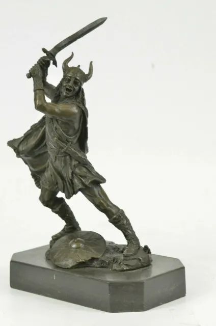 European Finery Bronze Norse God Thor with Sword Statue Sculpture Viking DEAL NR 2