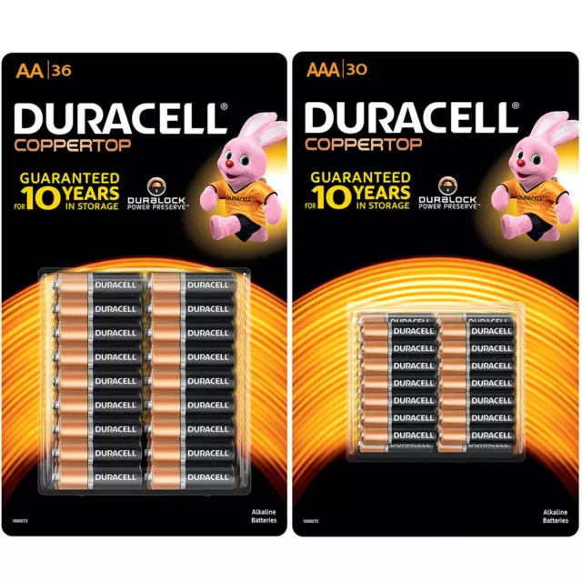 30x 36x 60x 72x Duracell Duralock AA AAA Battery Alkaline Batteries AU Retail PK