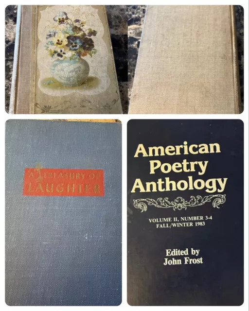 COLLECTOR LOT BOOKS POETRY ANTHOLOGY 1900 LITERATURE ENGLISH Memoriam Laughter