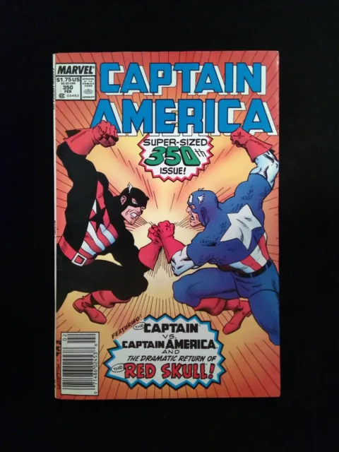 Captain America #350  MARVEL Comics 1989 FN/VF NEWSSTAND