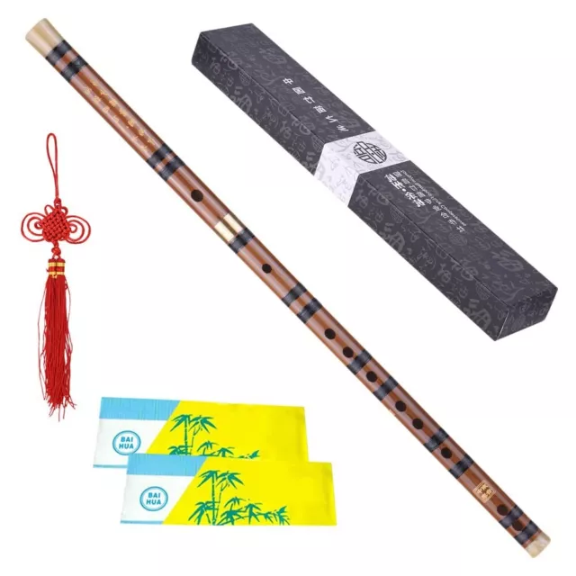 Sasuori D Schlüsselflöte Jünger bitterer Bambus steckbar traditionell handgefertigt chinesisch Mu