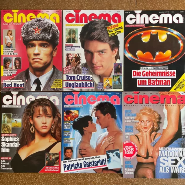 Cinema Kinozeitschrift Sammlung Konvolut 1987 2001 von A-Z sort. mit Coverfotos