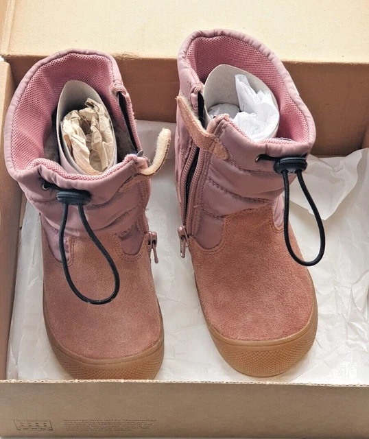 NEW NATURINO RAIN STEP velour Rosa Antico snow boots EU24 age 3 RRP 75 20.00 PicClick UK