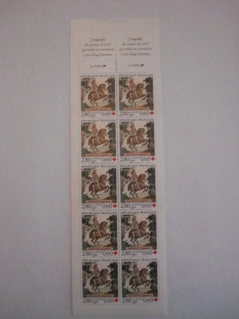Carnet de timbres France Croix Rouge année 1989 N° 2038