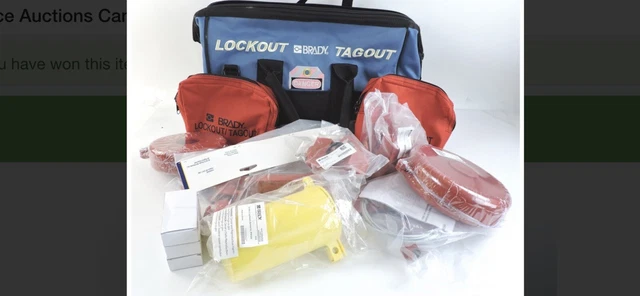 36 PIECE BRADY Industrial Safety Lockout Tagout With Tags/Ties And ...
