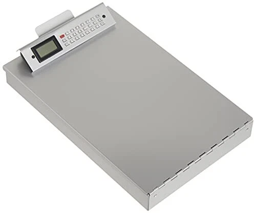 Saunders Recycled Aluminum Storage Clipboard with Calculator Clip, Letter Siz...