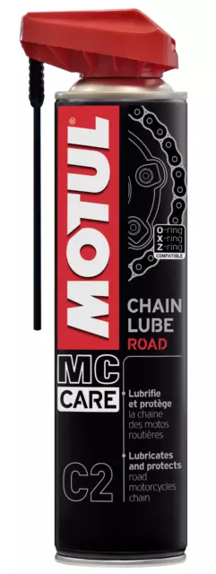 MOTUL MC CARE C2 CHAIN LUBE ROAD 400 ml Motorrad Kettenspray Farblos