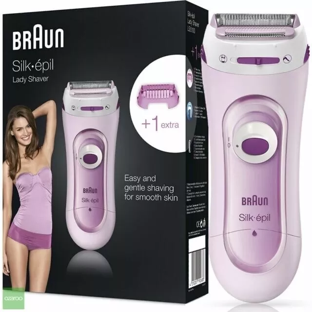 Braun Damen Seide & Soft BodyShave Akku kabelloser LS5100 sanfter Damenrasierer