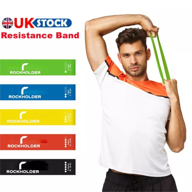 Resistance Bands Loop Latex Exercise Booty Sports Fitness Home Gym Yoga Set