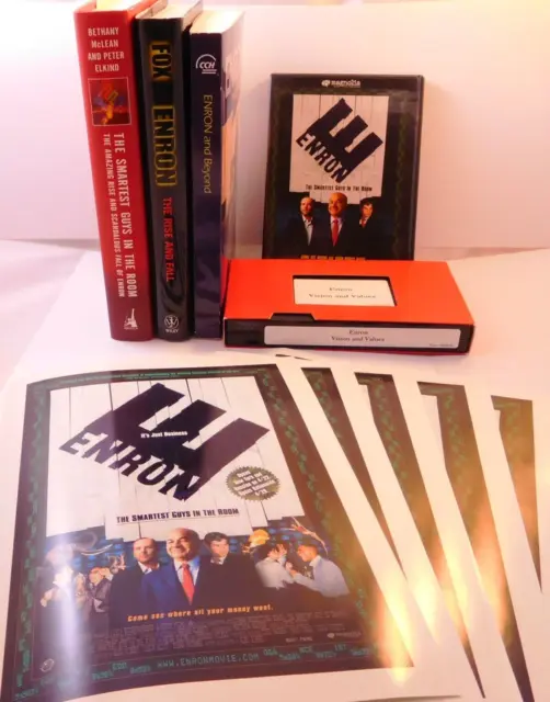 Enron Memorabilia Books Movie DVD Movie Posters and Vision and Values Video VHS