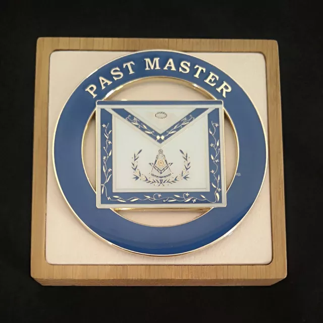 Masonic Car Emblem Metal Badge PAST MASTER Freemason Car Sticker