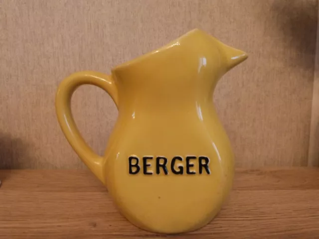 Pichet «Berger»  en céramique jaune