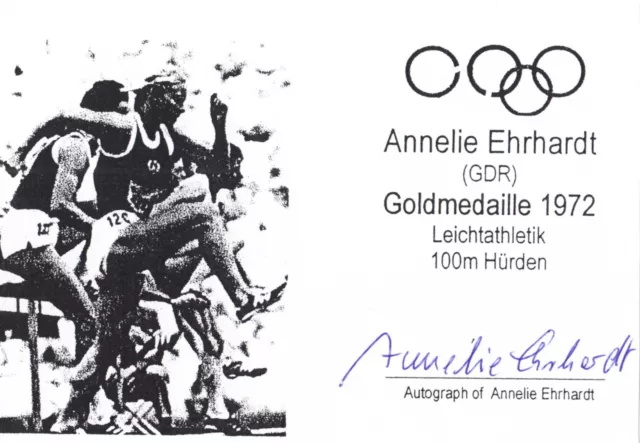 Annelie Ehrhardt: Olympiasiegerin 1972 100m Hürden Leichtathletik DDR