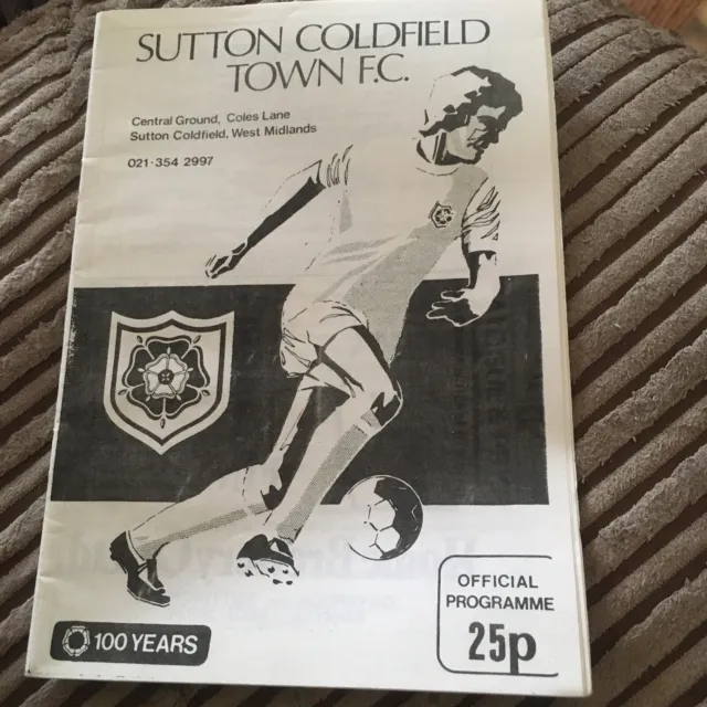 Sutton Coldfield Town v Doncaster Rovers 1980/81 FAC